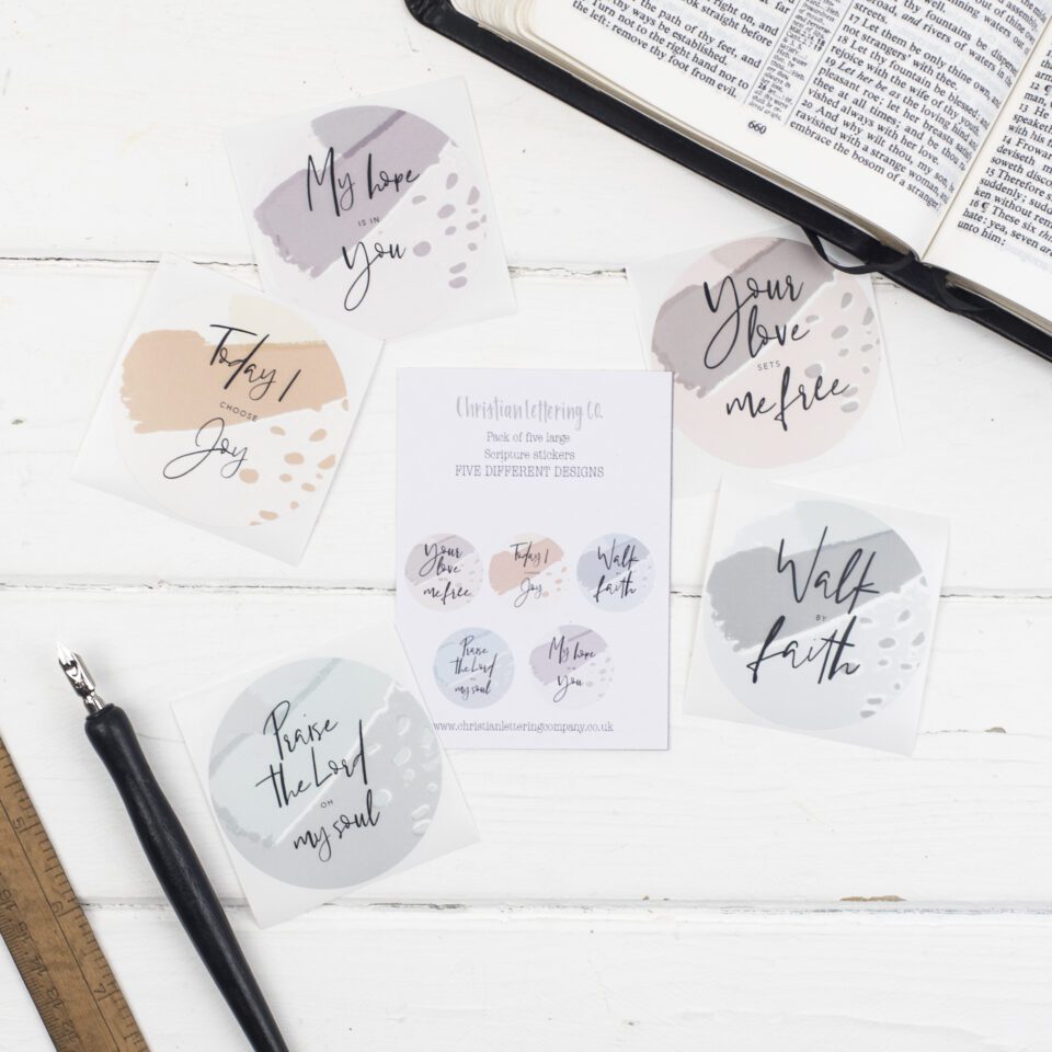 Bible Prayer Journaling Sticker Set - Set Of Five