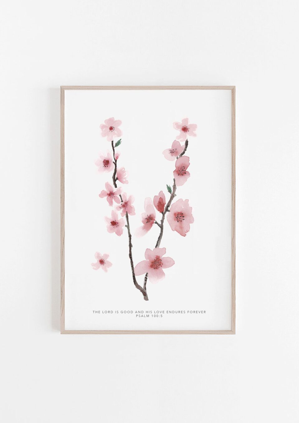 Cherry Blossom Botanical Psalms Print Set - Set Of Three Prints - Image 4