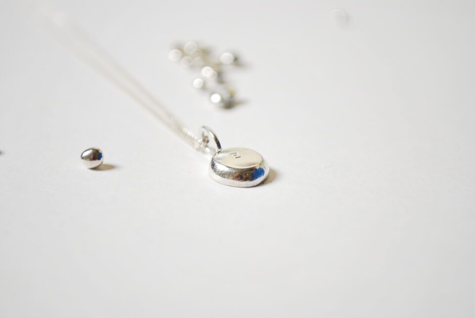 Personalised Silver Pebble Necklace - Image 5