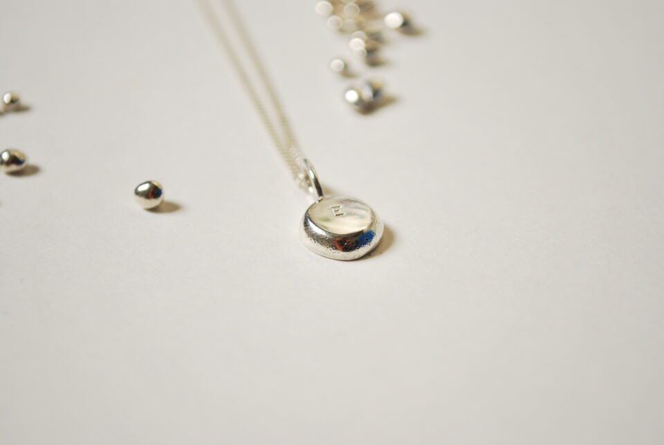 Personalised Silver Pebble Necklace - Image 4