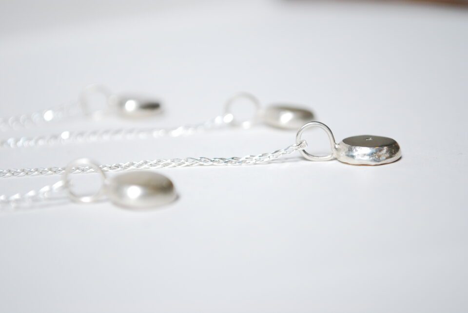 Personalised Silver Pebble Necklace - Image 6